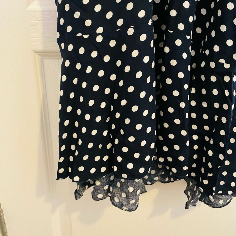 Navy Polka Dot Dress - Picture 5 of 7